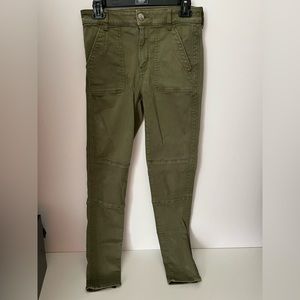 High Rise stretch crop jean